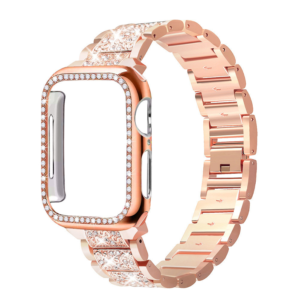 Iwatch Smartwatch Series 7 - Capa + pulseira brilhante para apple