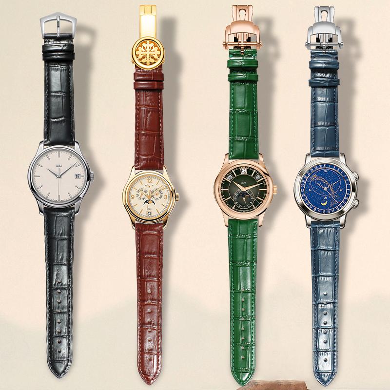 Patek Philippe Watch Calatrava - Pulseira de relógio de couro bovino