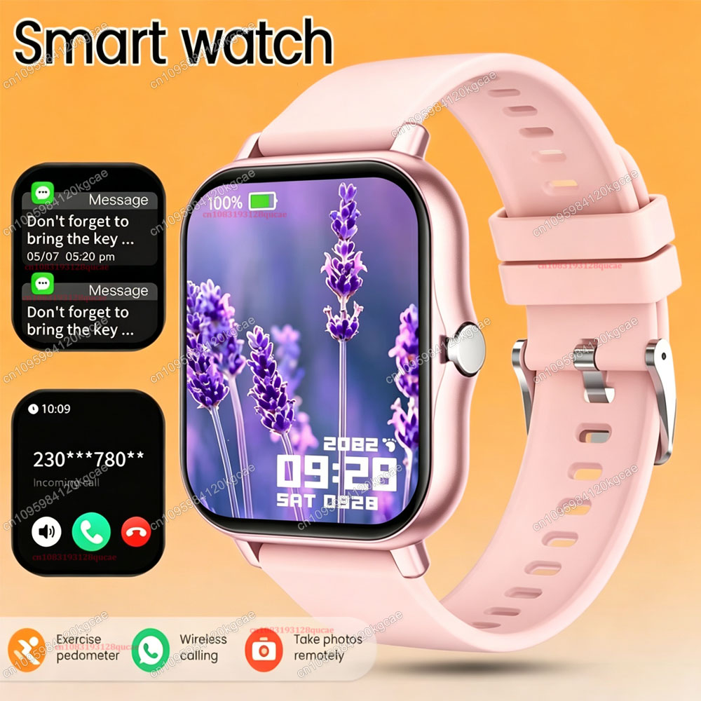 Smartwatch Latest Watches For Men - Relógio Inteligente Esportivo com Tela Touchscreen