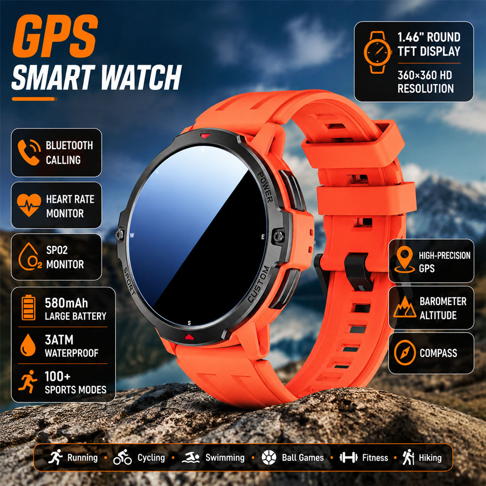 Smartwatch Timex Watches For Women - NOVO Smartwatch Militar com GPS e