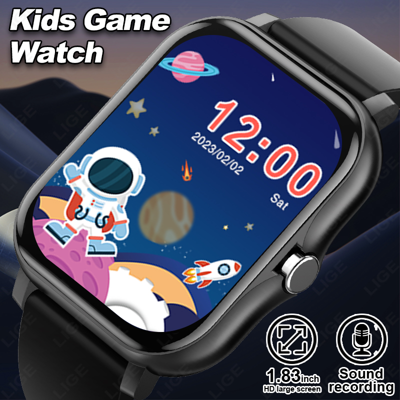 Smartwatch Digital Watches For Boys - Lige 2025 audiolivro crianças smartwatch moda