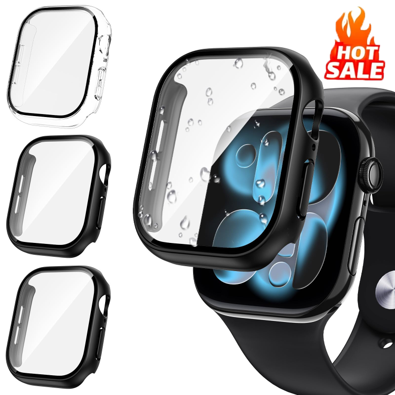 Iwatch Smartwatch Series 7 - 3 pçs vidro + capa para