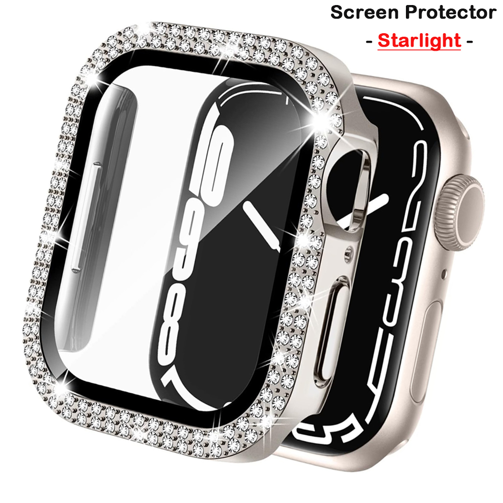 Iwatch Smartwatch Series 7 - Capa de diamante para apple watch