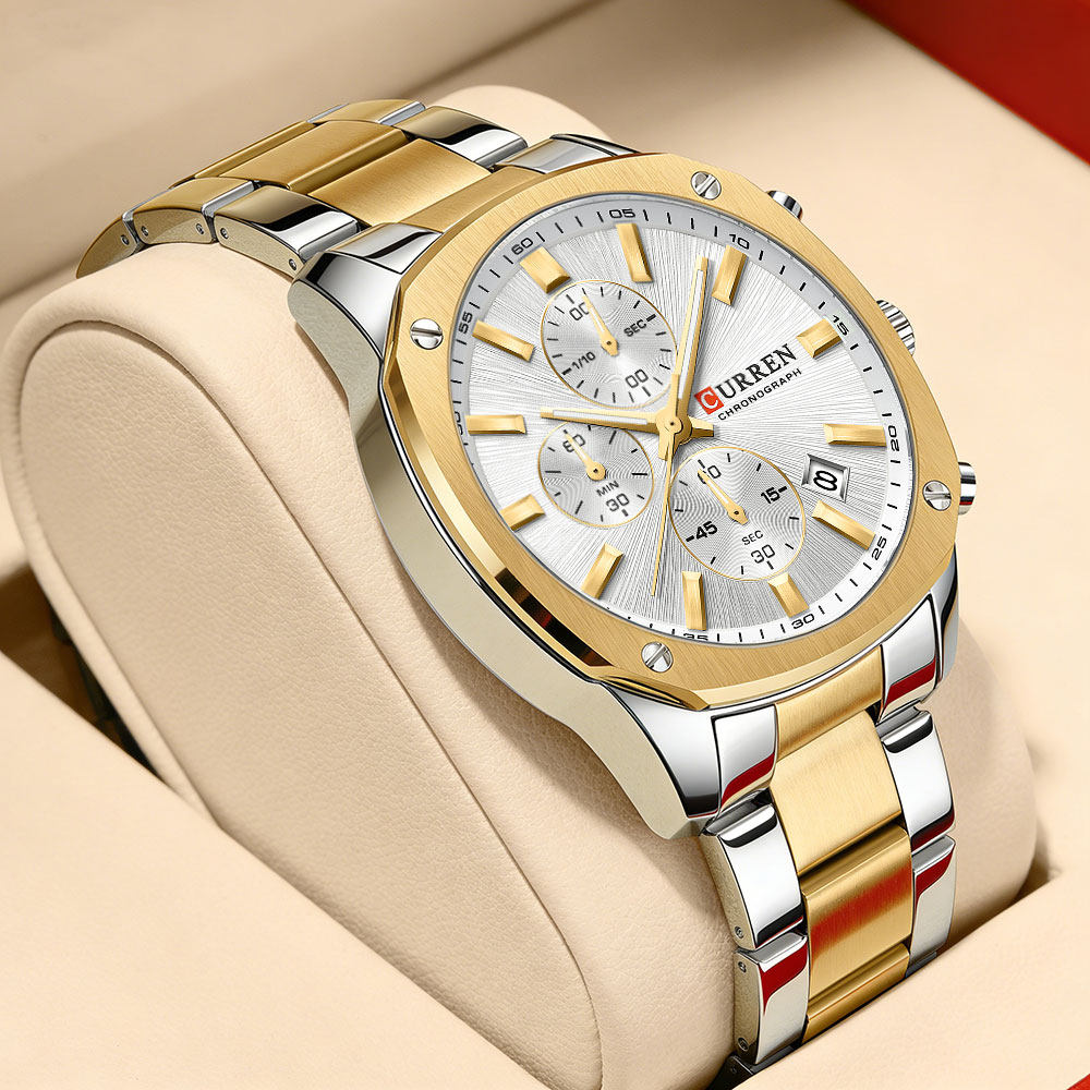 Chronograph Sport Watch - Relógio Esportivo Masculino Moderno CURREN 42mm