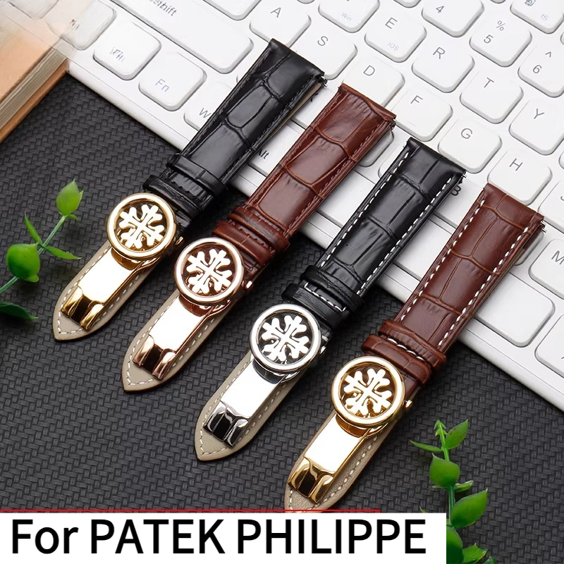 Patek Philippe Watch Calatrava - Pulseira de relógio em couro genuíno
