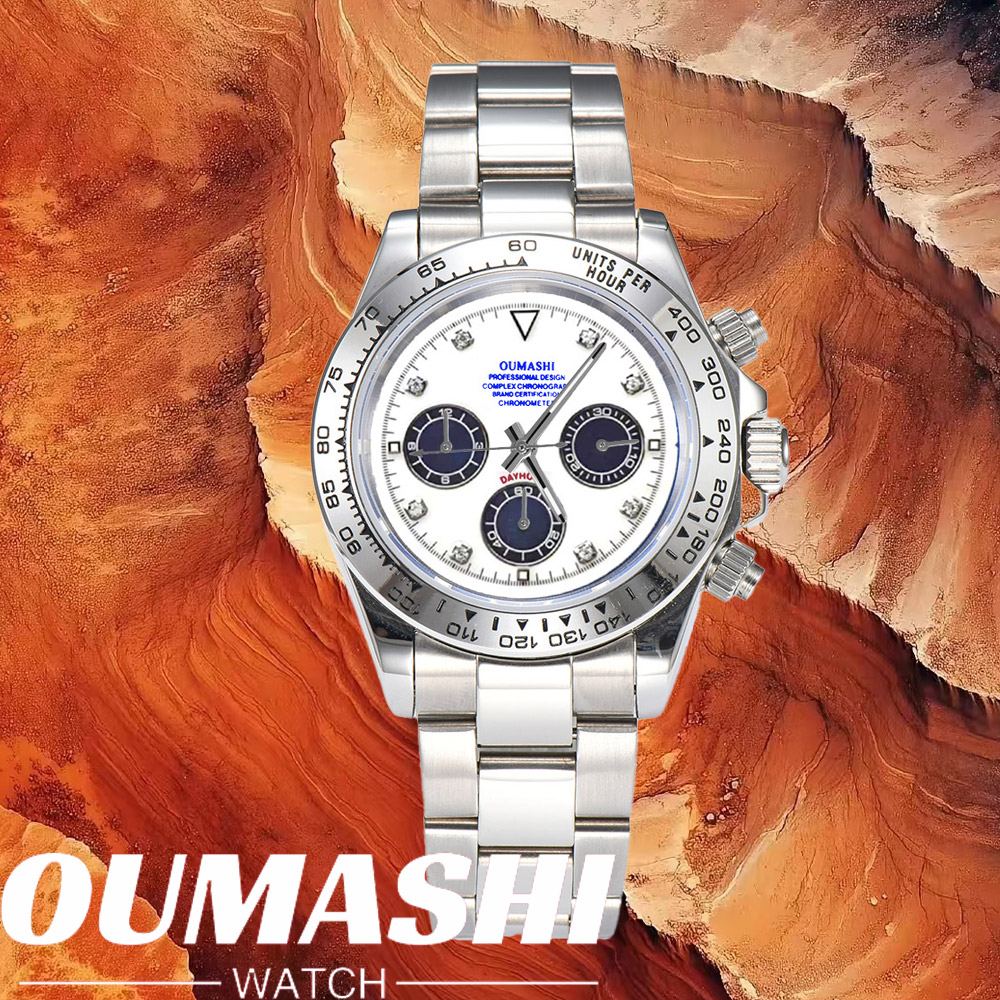 Chronograph Sport Watch - Relógios de luxo VK63 com vidro