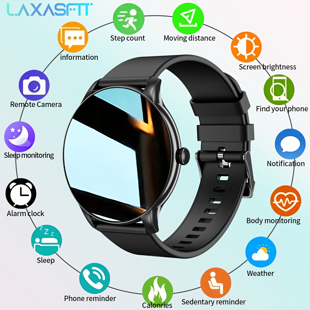 Smartwatch Watches Gift For Women - LAXASFIT Outsport Relógio Inteligente Bluetooth Chamando