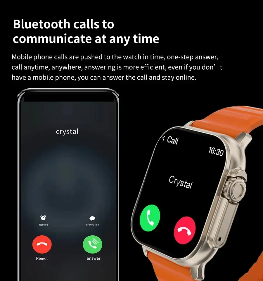 Novo Relógio T10 Ultra Smart W - Smartwatch Watches With Bluetooth avaliação e preço