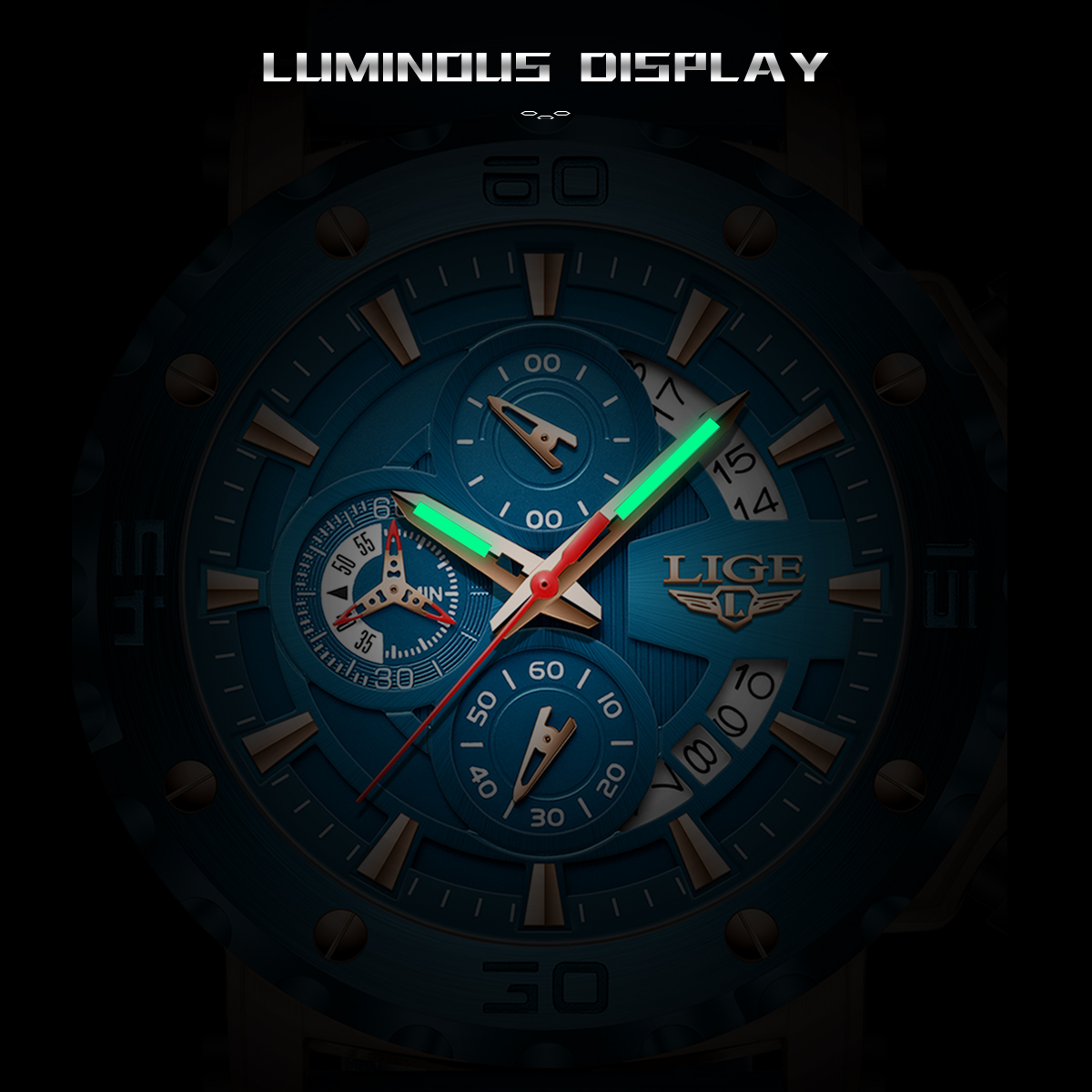 Relógio de Moda LIGE para Home - Smartwatch Digital Watches For Men avaliação e preço