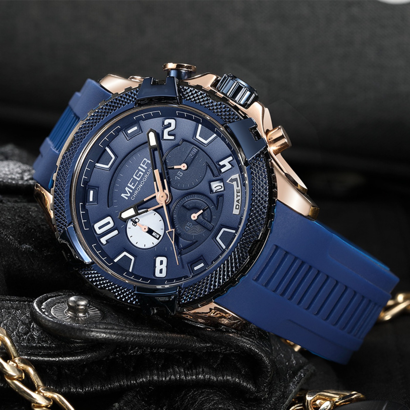 Relógio Masculino MEGIR 48MM c - Chronograph Sport Watch avaliação e preço