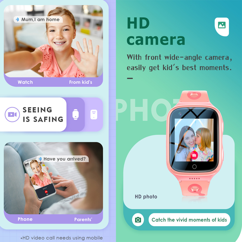 Relógio Inteligente 4G para Cr - Smartwatch Digital Watches For Kids avaliação e preço