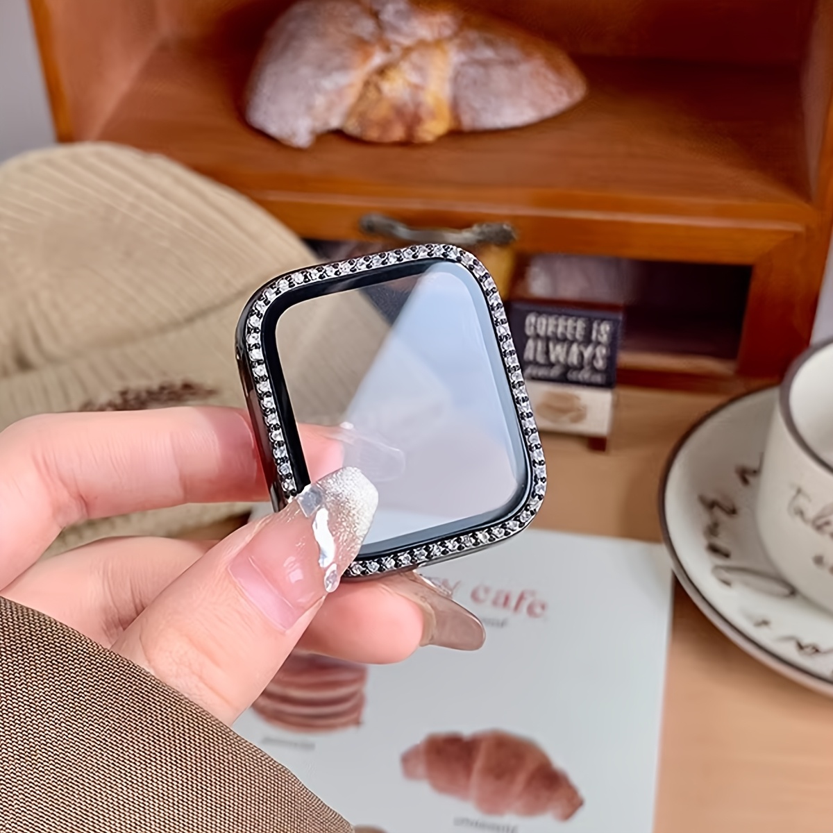Capa de vidro + diamante para  - Iwatch Smartwatch Series 7 avaliação e preço