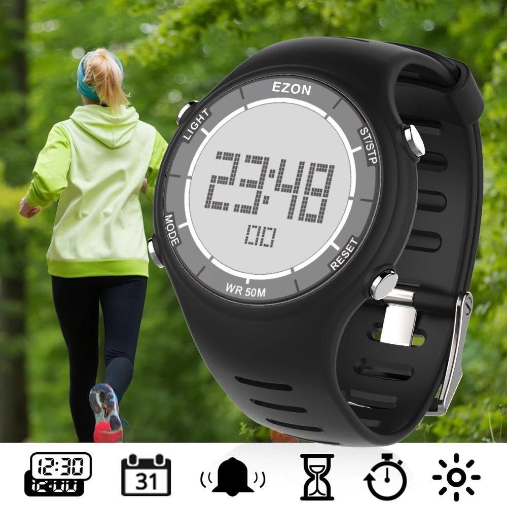 Ezon nova moda mulher relógio  - Chronograph Sport Watch avaliação e preço
