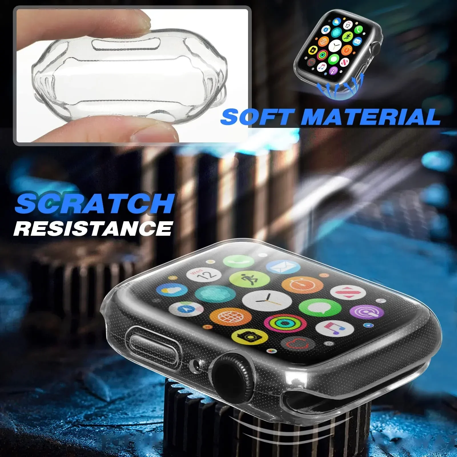 Capa para apple watch case 44m - Iwatch Smartwatch Series 7 avaliação e preço