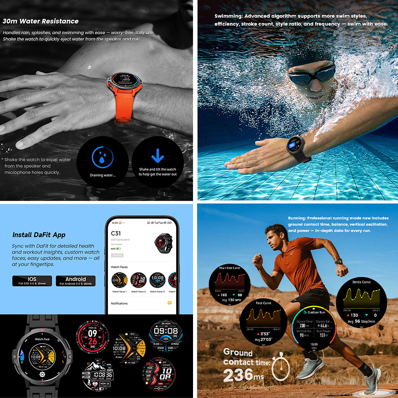 NOVO Smartwatch Militar GPS de - Smartwatch Timex Watches For Women avaliação e preço