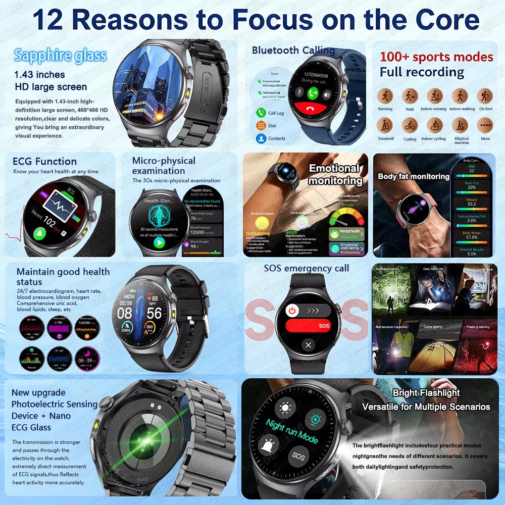 Novo Smartwatch 2026 com Diagn - Smartwatch Online Watches For Men avaliação e preço