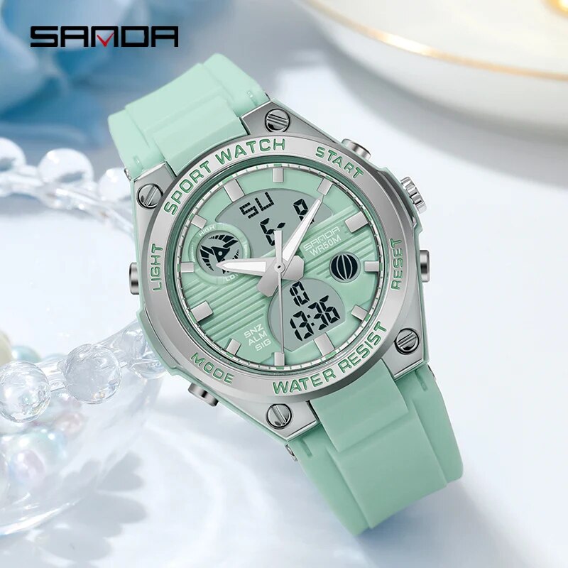Sanda marca g estilo led relóg - Chronograph Sport Watch avaliação e preço