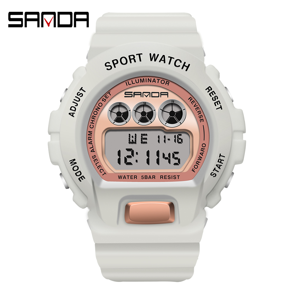 Sanda simples relógio esportiv - Chronograph Sport Watch avaliação e preço