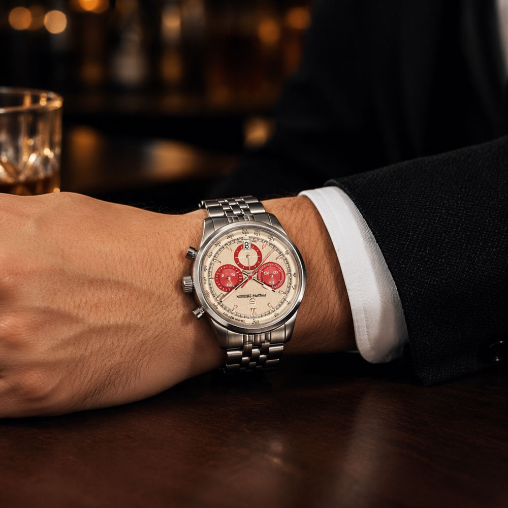Relógio Masculino de Luxo PAGA - Chronograph Sport Watch avaliação e preço
