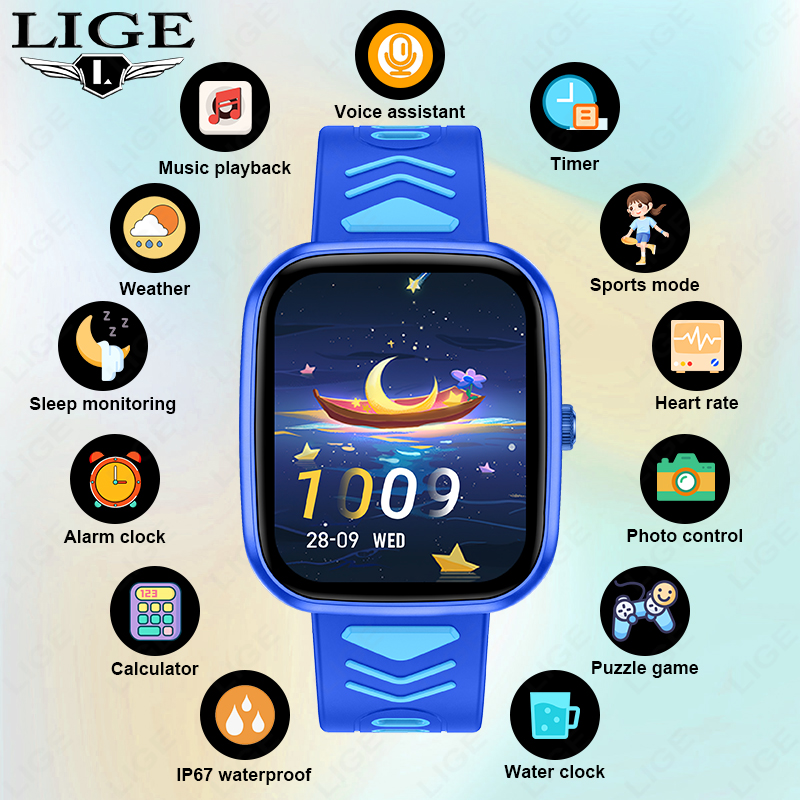 Relógio Inteligente Infantil L - Smartwatch Watches Birthday Gift For Girls avaliação e preço