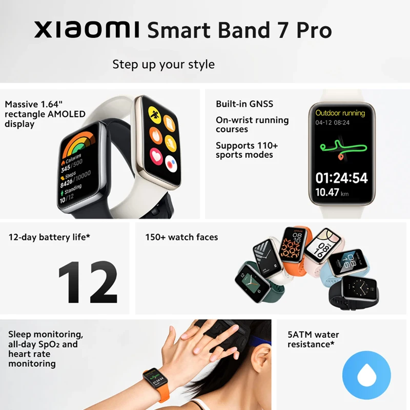 Xiaomi banda inteligente 7 pro - Smartwatch Watches With Bluetooth avaliação e preço