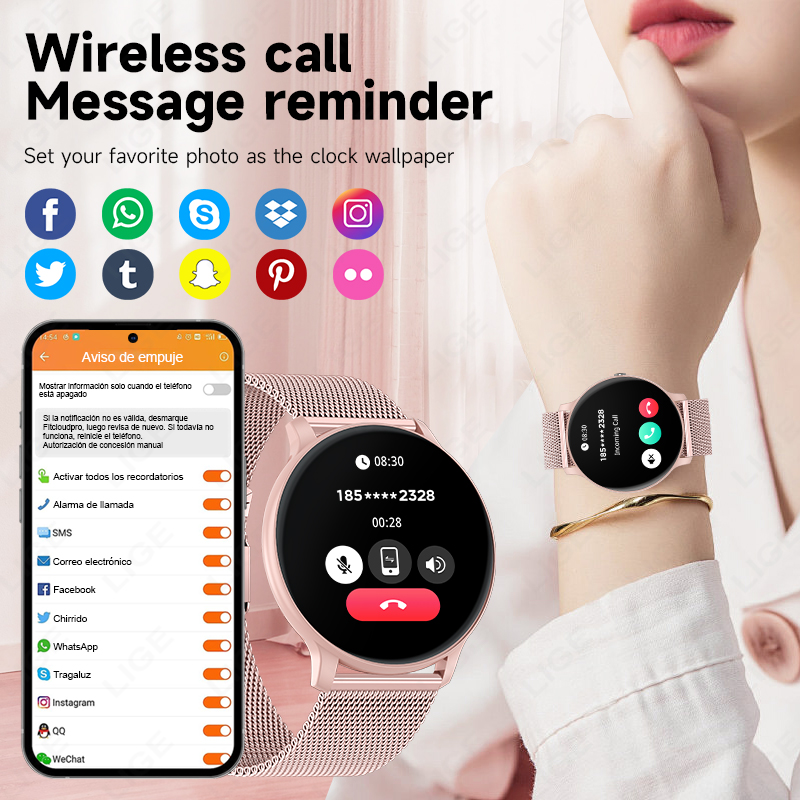 Relógios de Fitness LIGE 2026  - Smartwatch Latest Watches For Men avaliação e preço