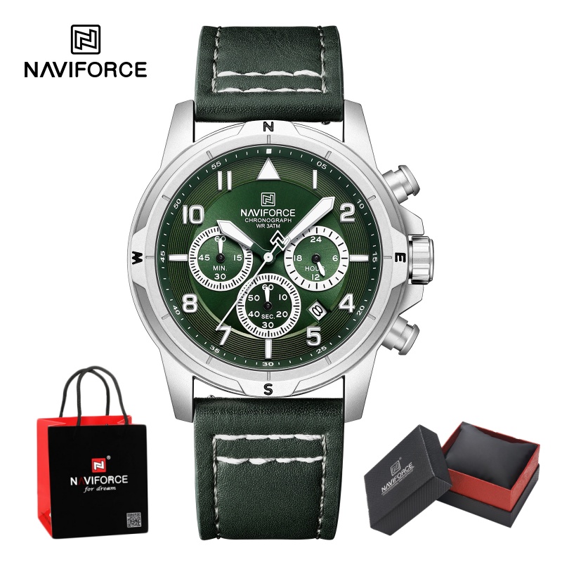 Relógio de Pulso Masculino NAV - Leather Watch Strap avaliação e preço