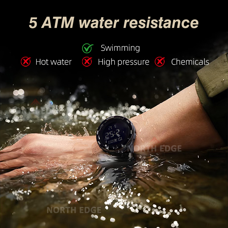 North edge 2025 terax relógio  - Smartwatch Digital Watches For Men avaliação e preço