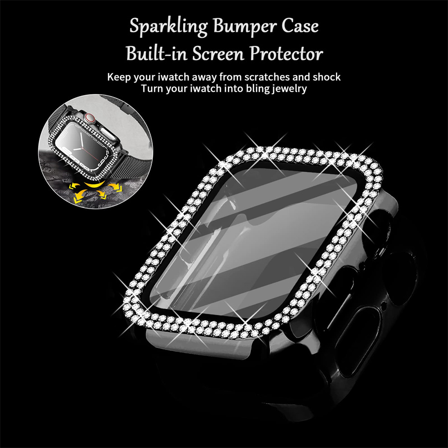 Capa de diamante para apple wa - Iwatch Smartwatch Series 7 avaliação e preço