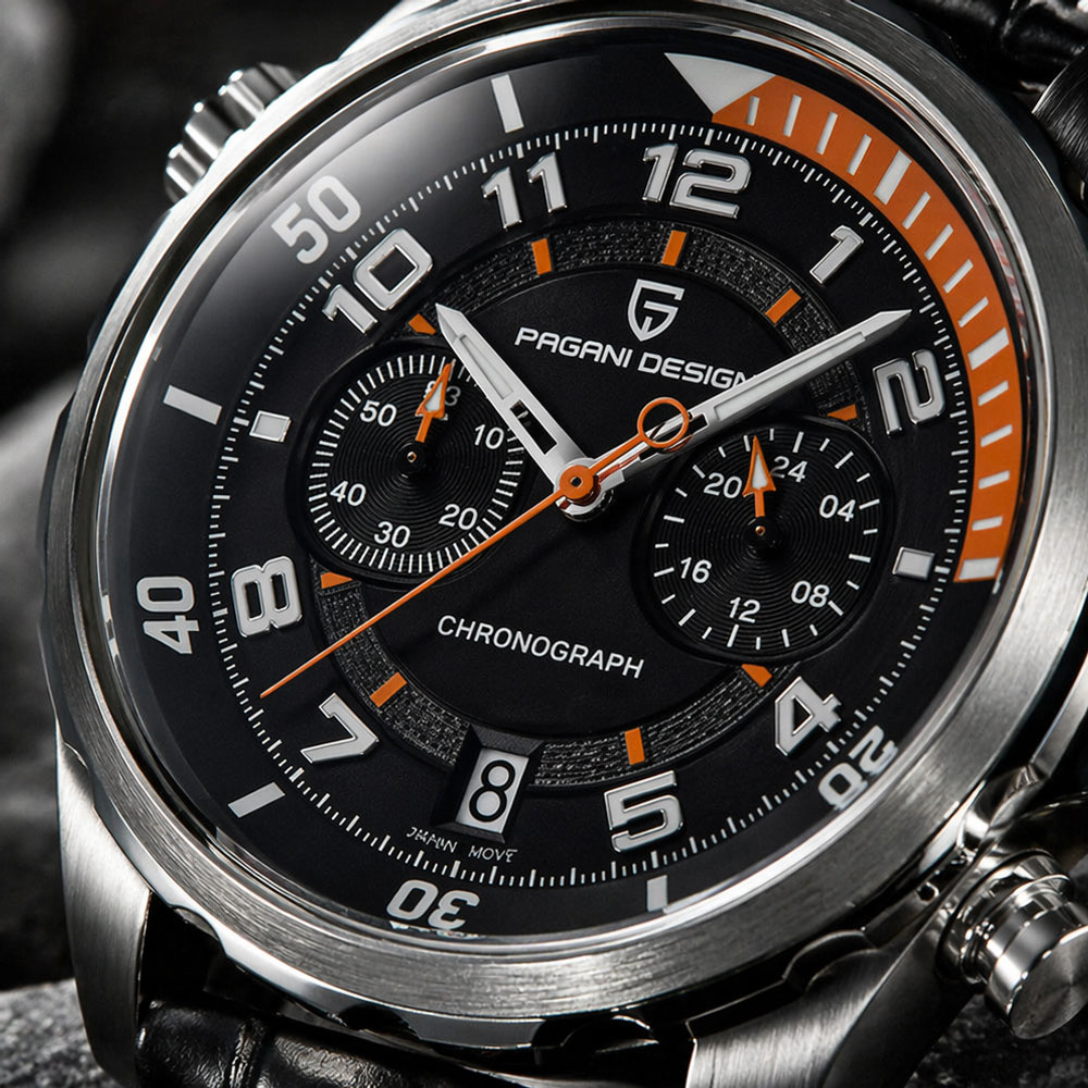 Relógio Clássico de Couro Masc - Chronograph Sport Watch avaliação e preço