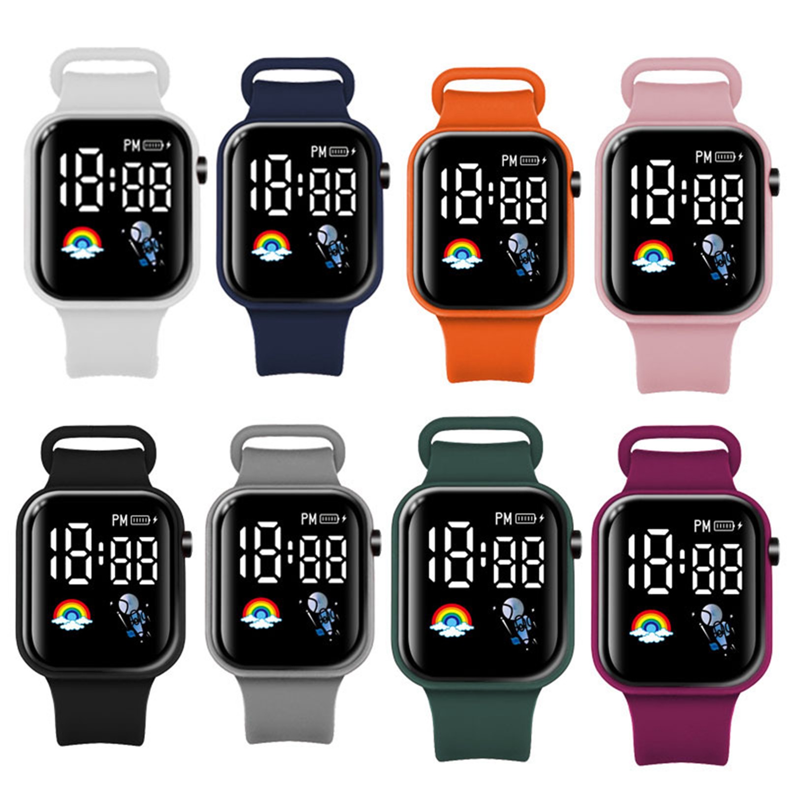 Smartwatch eletrônico para cri - Smartwatch Digital Watches For Boys avaliação e preço