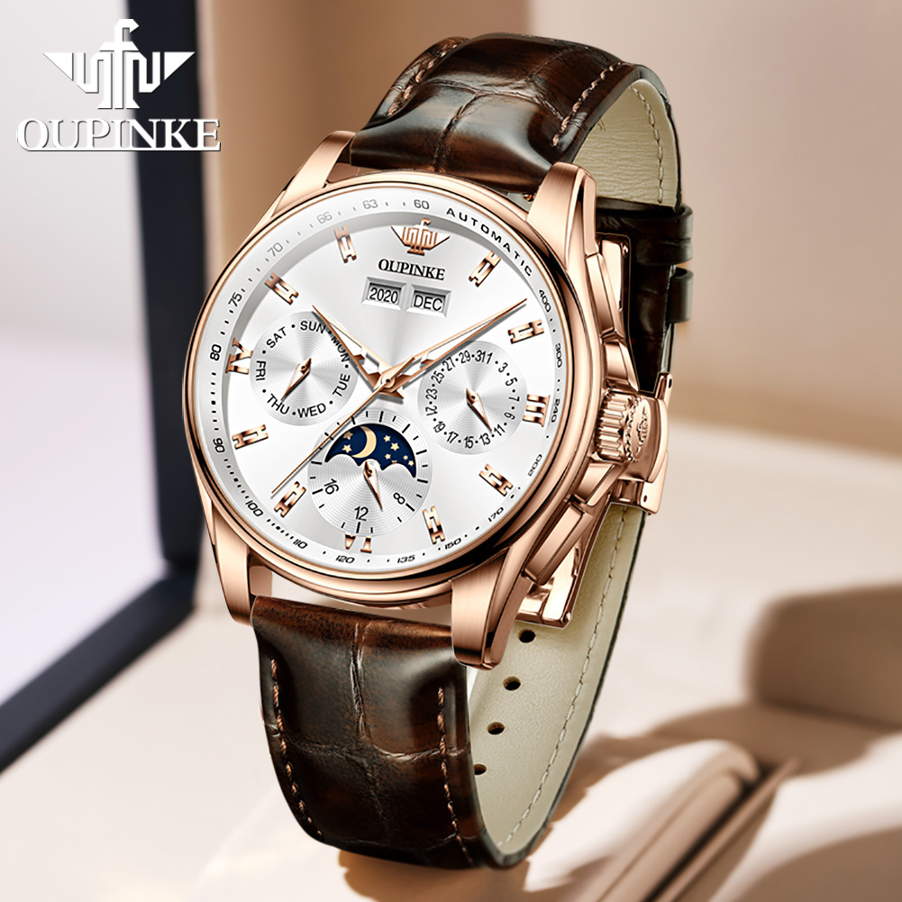 Oupinke relógios masculinos te - Leather Watch Strap avaliação e preço
