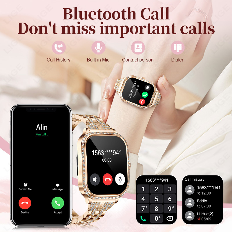 Relógio Inteligente LIGE para  - Smartwatch Ladies Watches For Women avaliação e preço