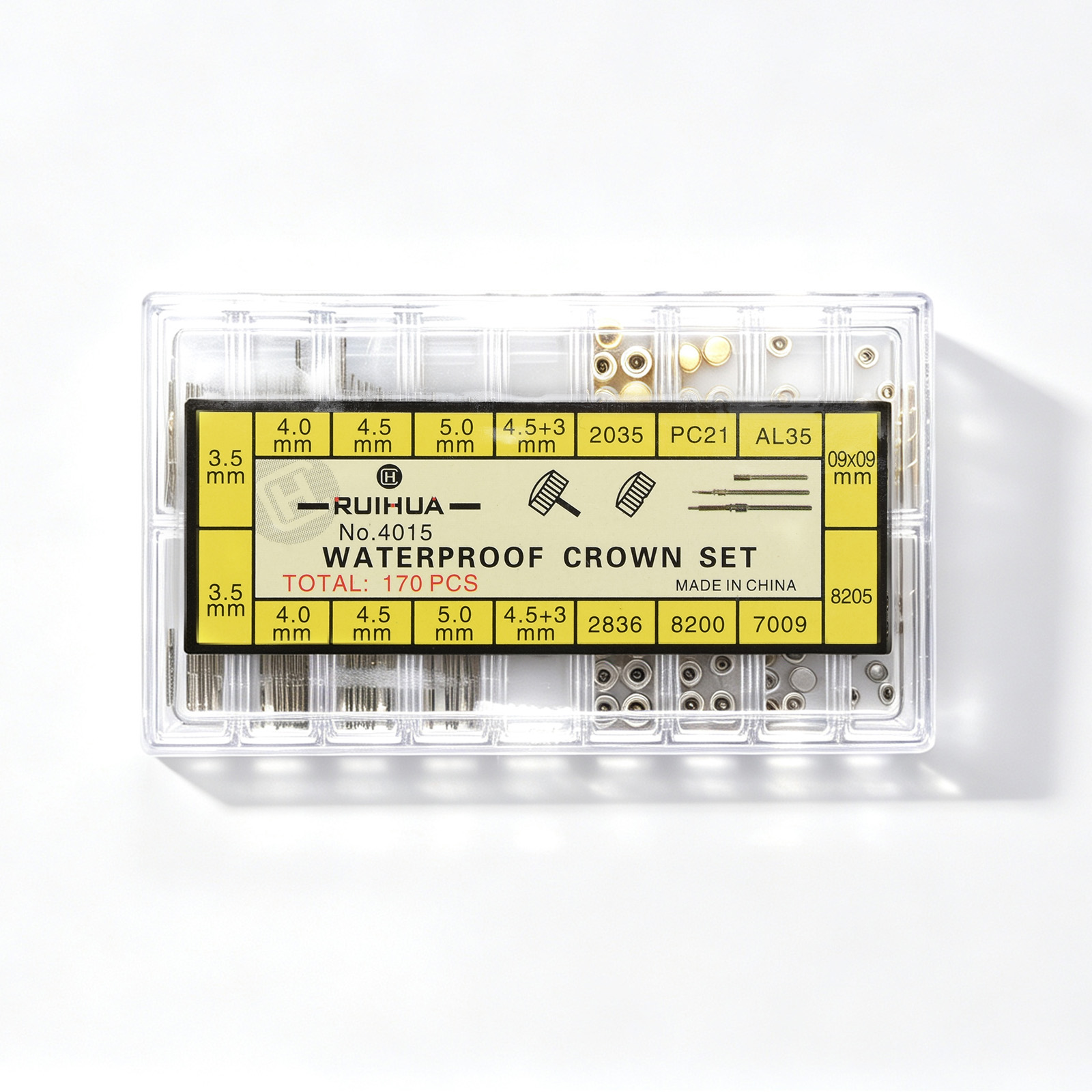 Conjunto de 170 peças de caixa - Watch Crown Stem avaliação e preço