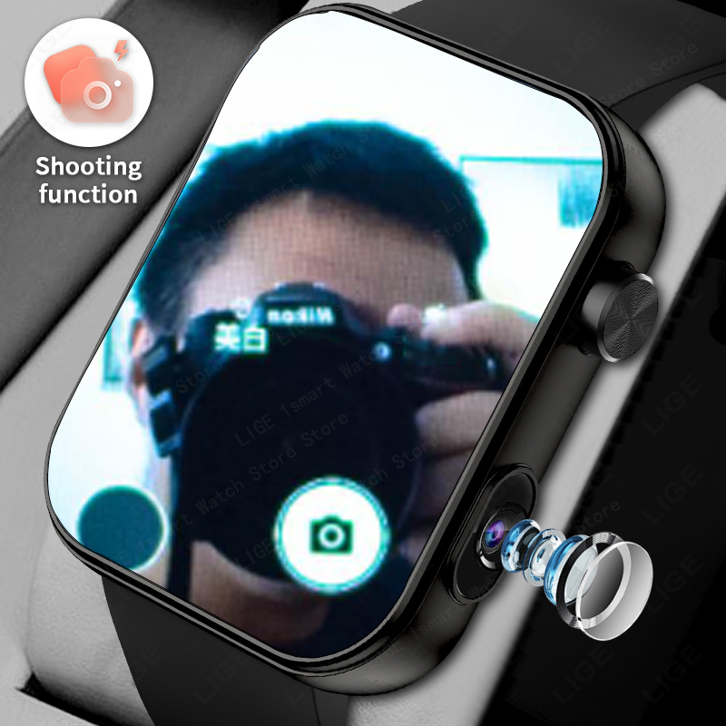 LIGE com câmera pode tirar fot - Smartwatch Latest Watches For Men avaliação e preço