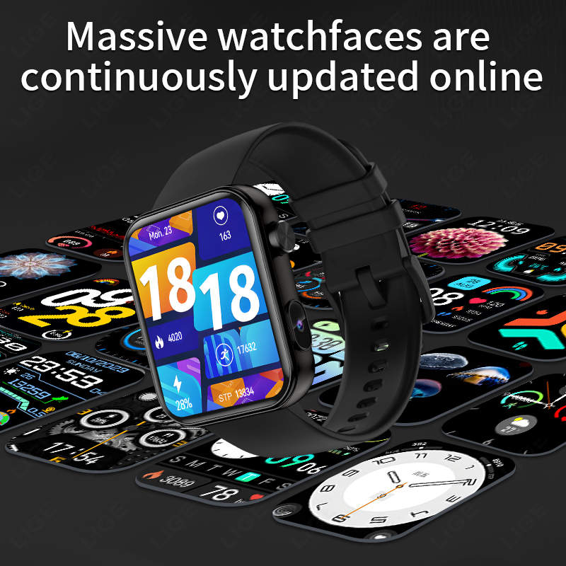 LIGE com câmera pode tirar fot - Smartwatch Latest Watches For Men avaliação e preço