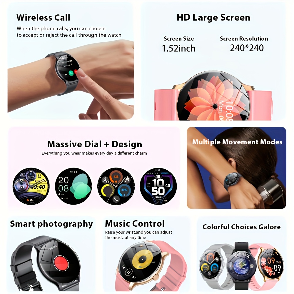 LAXASFIT Outsport Relógio Inte - Smartwatch Watches Gift For Women avaliação e preço