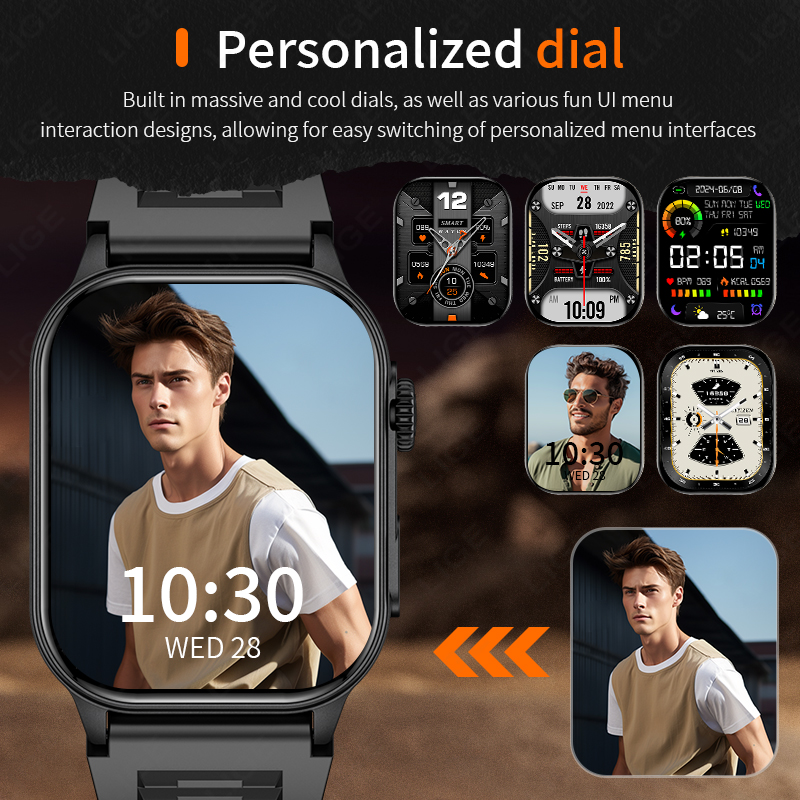 LIGE Relógio Inteligente para  - Smartwatch Latest Watches For Men avaliação e preço