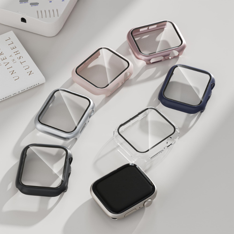 2 peças de vidro temperado + c - Iwatch Smartwatch Series 7 avaliação e preço