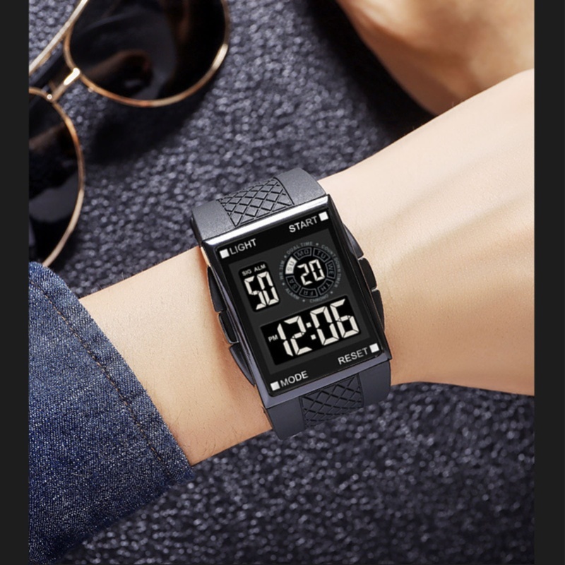 Relógio esportivo digital à pr - Leather Watch Strap avaliação e preço